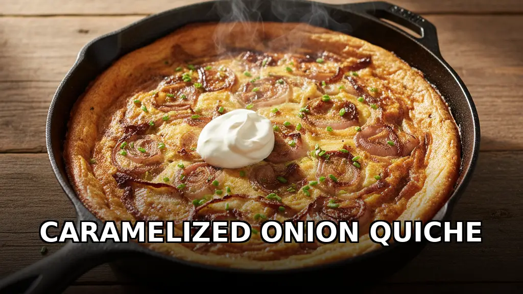 Caramelized-Onion Crustless Quiche