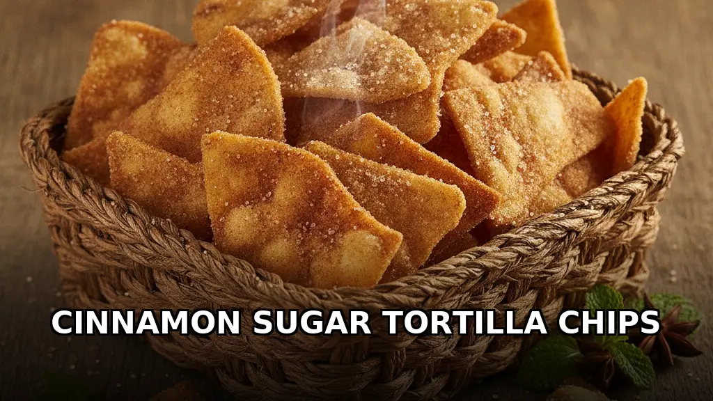 Air Fryer Cinnamon Sugar Tortilla Chips