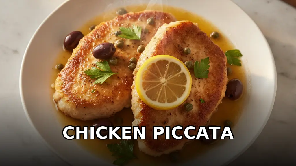 Chicken Piccata with Capers, Olives, and Lemon