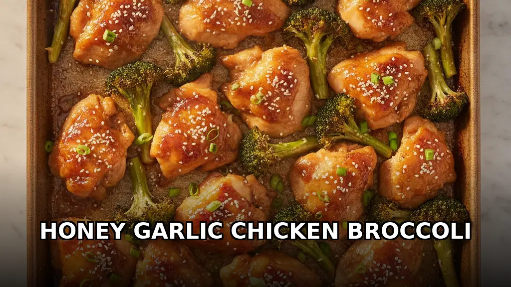 Sheet Pan Honey Garlic Chicken and Broccoli