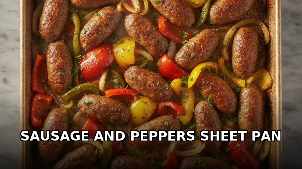 Sheet Pan Italian Sausage and Peppers with Onions