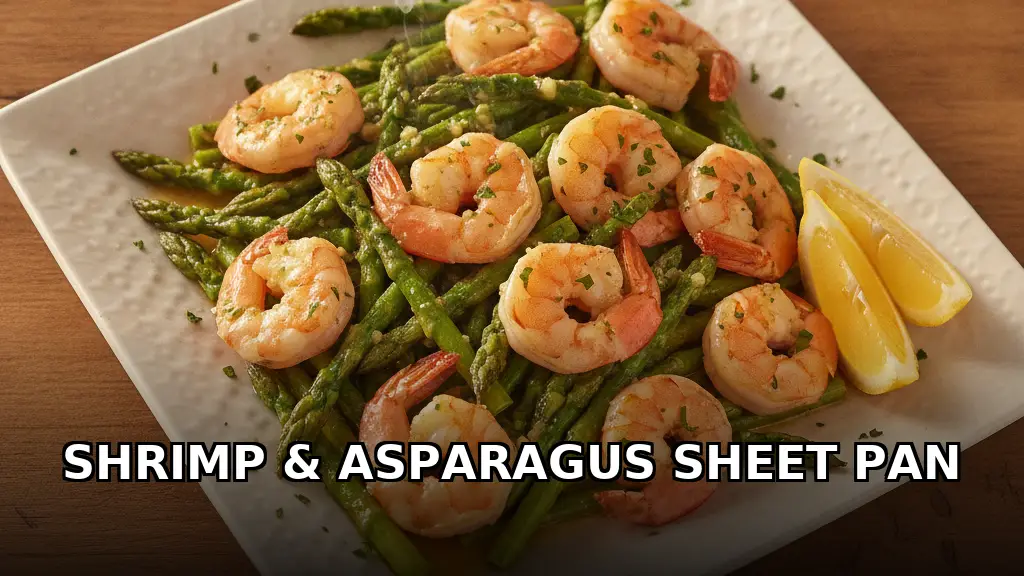 Sheet Pan Lemon Garlic Butter Shrimp and Asparagus