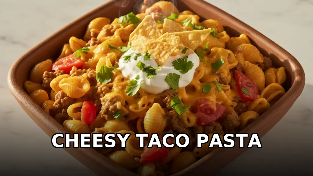 One-Pan Cheesy Taco Pasta