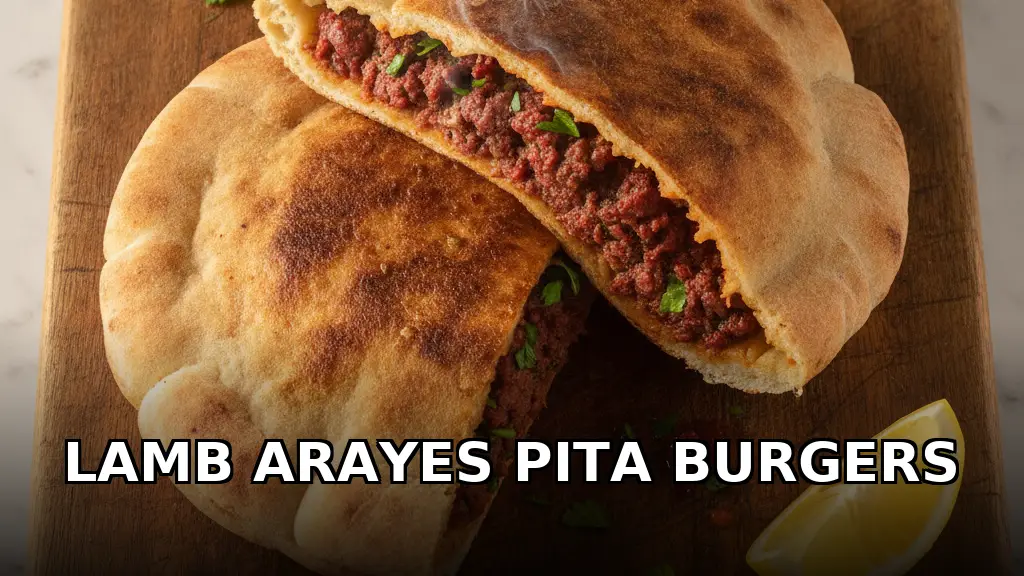 Crispy Lamb Arayes (Pita Burgers)