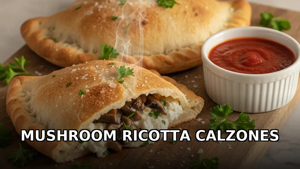 Mushroom and Ricotta Calzones